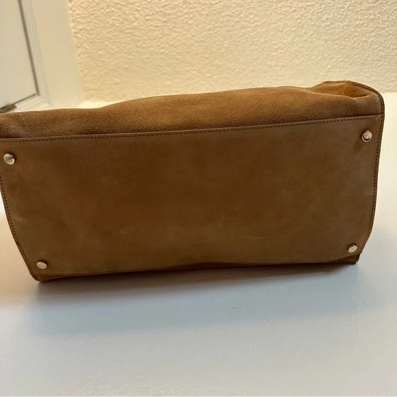Claudia Firenze Tan Suede Row Handbag - Picture 5 of 7